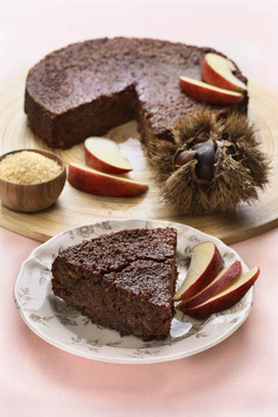Chestnut and Apple Cake (Dairy or Parve) GF